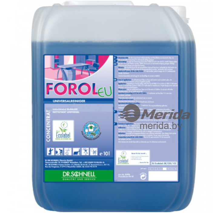 FOROL, 10 Л МНОГОФУНКЦИОНАЛЬНОЕ СР-ВО ДЛЯ ОЧИСТКИ ПОВЕРХНОСТЕЙ