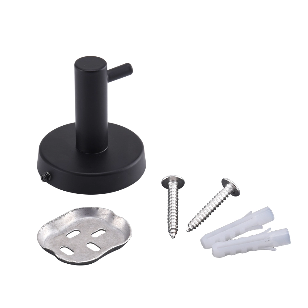 КРЮЧОК НАСТЕННЫЙ «НОСОРОГ» (МАТОВЫЙ), ЧЁРНЫЙ