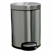 КОРЗИНА С ПЕДАЛЬЮ SILENT 5Л, МАТОВАЯ КОРЗИНА С ПЕДАЛЬЮ SILENT 5Л, МАТОВАЯ