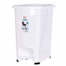 КОНТЕЙНЕР ДЛЯ МУСОРА С ПЕДАЛЬЮ SLIM, 15 Л (БЕЛЫЙ) КОНТЕЙНЕР ДЛЯ МУСОРА С ПЕДАЛЬЮ SLIM, 15 Л (БЕЛЫЙ)