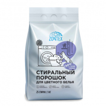 СТИРАЛЬНЫЙ ПОРОШОК ZONTEX ДЛЯ ЦВЕТНОГО БЕЛЬЯ ZONTEX 3 КГ ГОРНАЯ ЛАВАНДА СТИРАЛЬНЫЙ ПОРОШОК ZONTEX ДЛЯ ЦВЕТНОГО БЕЛЬЯ ZONTEX 3 КГ ГОРНАЯ ЛАВАНДА
