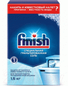 СОЛЬ ДЛЯ ПОСУДОМОЕЧНЫХ МАШИН FINISH 1,5КГ СОЛЬ ДЛЯ ПОСУДОМОЕЧНЫХ МАШИН FINISH 1,5КГ