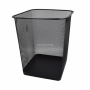 СЕТЧАТАЯ СТАЛЬНАЯ КОРЗИНА ДЛЯ БУМАГИ 10 Л. (ЧЕРНАЯ)