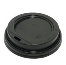 КРЫШКА ДЛЯ СТАКАНА D80 ММ С ПИТЕЙНИКОМ, ЧЕРНАЯ (100 ШТ/УП) КРЫШКА ДЛЯ СТАКАНА D80 ММ С ПИТЕЙНИКОМ, ЧЕРНАЯ (100 ШТ/УП)