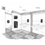 КОРЗИНА ДЛЯ МУСОРА, НАСТЕННАЯ, ОТКРЫТАЯ, 40 Л MERIDA UNIQUE EXCLUSIVE CARBON LINE